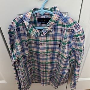 Ralph Lauren boys long sleeve dress shirt 10-12